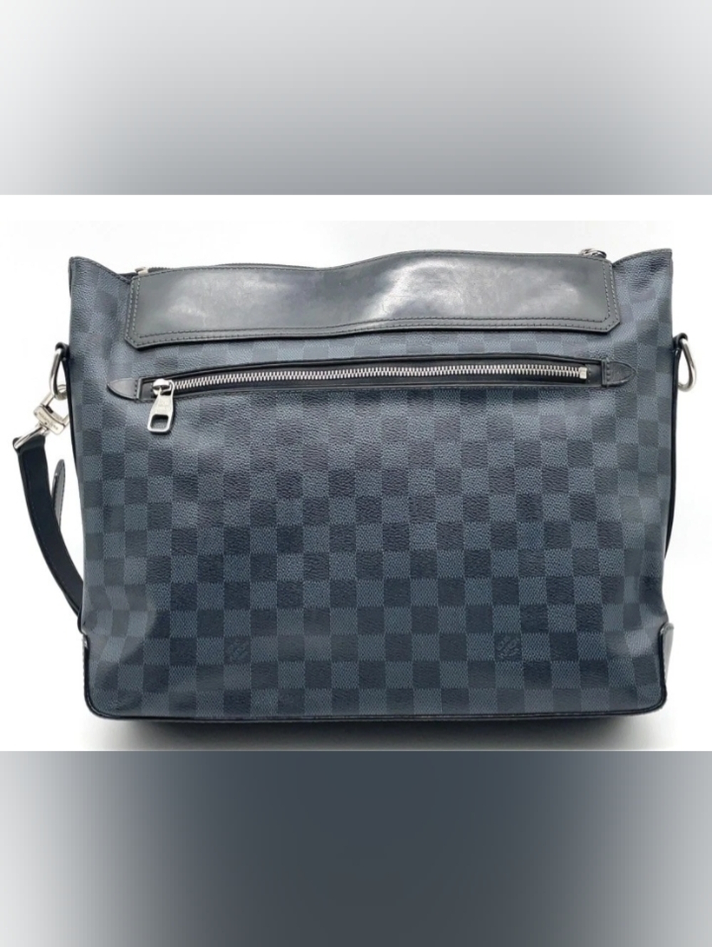 SALE! Louis Vuitton Damier Cobalt Greenwich Messenger Bag W Lock & Keys Unisex - Picture 2 of 16